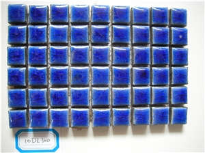 Glazed Lava Mosaic, Blue