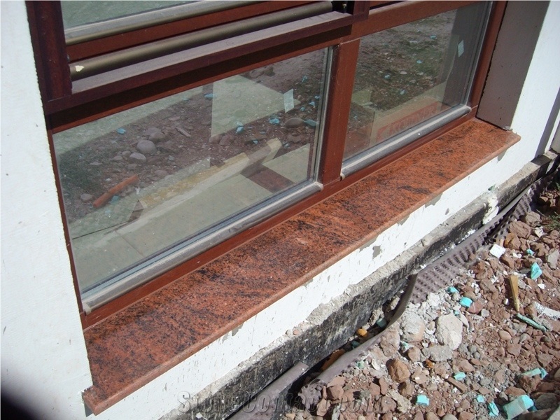 Multicolor Red Granite Windows Sill From Bulgaria Stonecontact Com