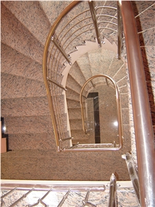 Juparana Colombo Gold Granite Stairs