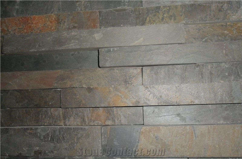 Cuarcita Ocre Ledge Stone Wall Panel