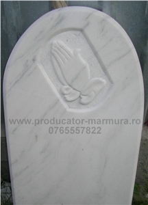 Ruschita White Marble Gravestone