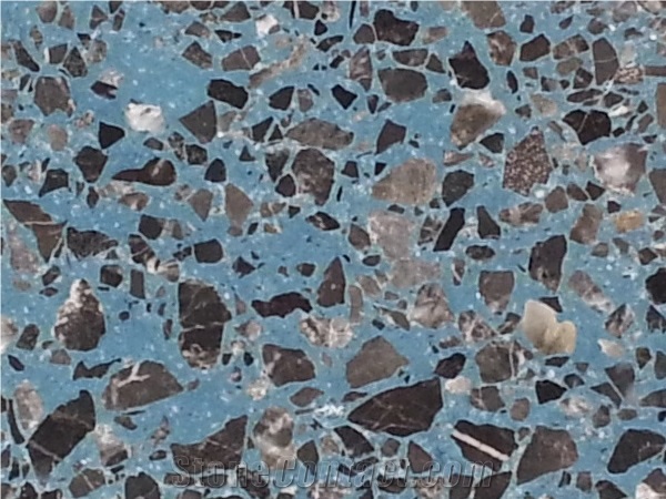 Terrazzo Type Marmolit Quartz Stone Tiles