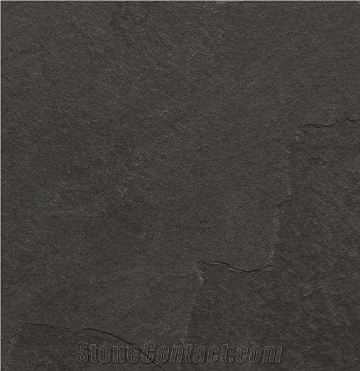 Brazilian Black Slate Slabs & Tiles, Mustang Slate