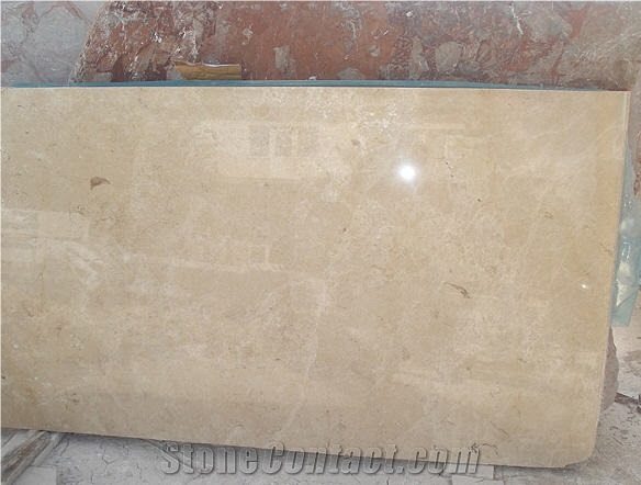 Eyra Fossil Mable Marble Block, Turkey Beige Marble