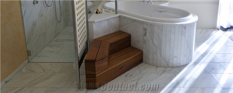 Paonazzeto Marble Bathroom Design