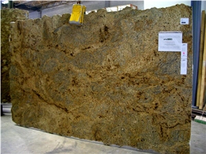 Lapidus Gold Granite Slabs, Brazil Yellow Granite