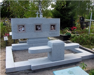 Grey Ukraine Granite Family Monument