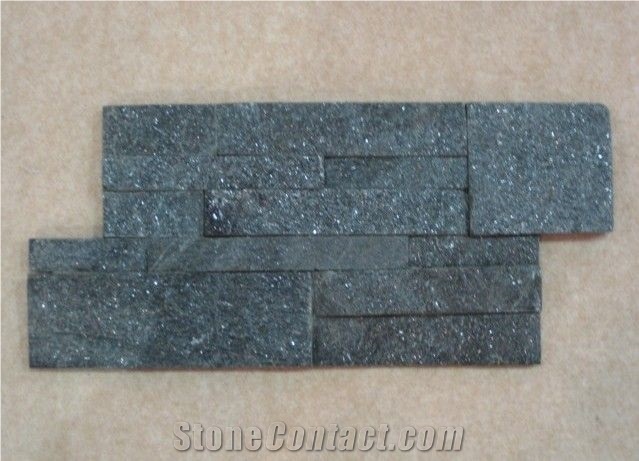 China Black Quartzite Cultured Stone