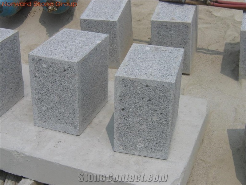 G341 Cube Stone, G341 Grey Granite Cobbles