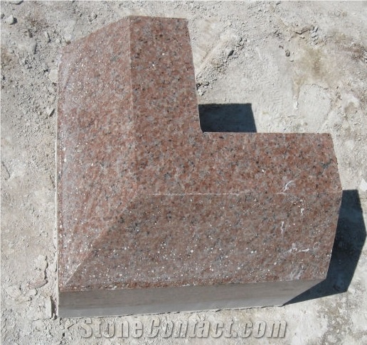 G386 Red Granite Curbstone,Kerbstone,