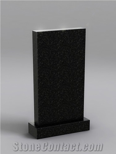 Shanxi Black Granite Rectangle Tombstone