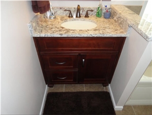 Alaska White Granite Bathroom Top, Vanity Top