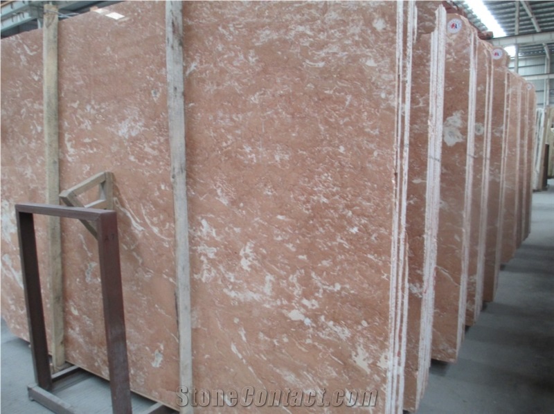 The Uniform Surface Of Classic Pink Marble Slab, India Pink Marble
