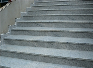Imperial White Granite Stairs