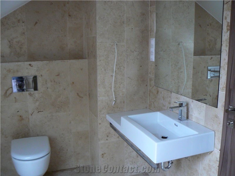 Jura Beige Limestone Bathroom Wall Tiles