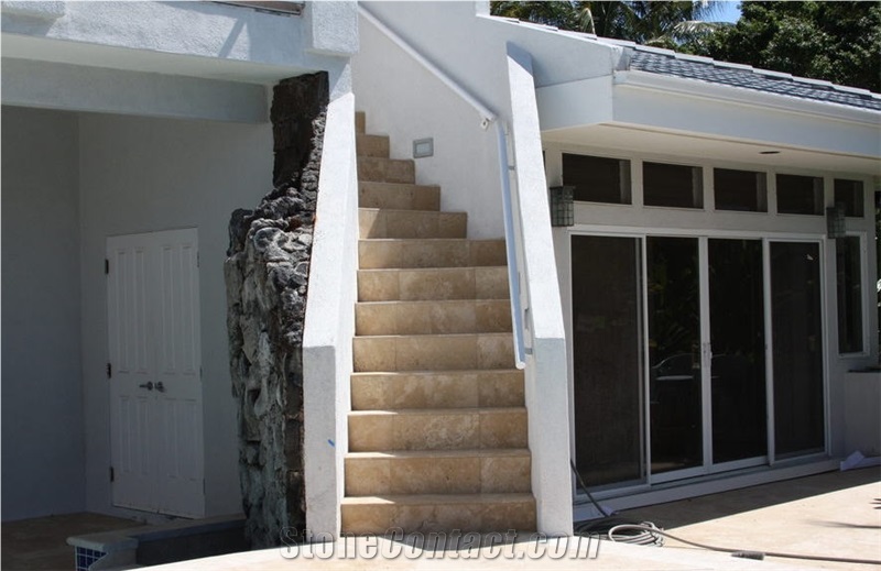 Coral Stone Decking,Mexican Coral Stone Stairs