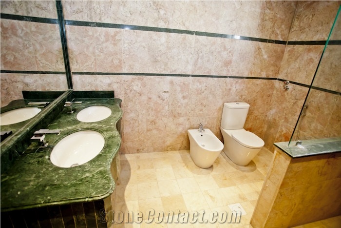 Forest Green Marble Bathroom Vanity Top