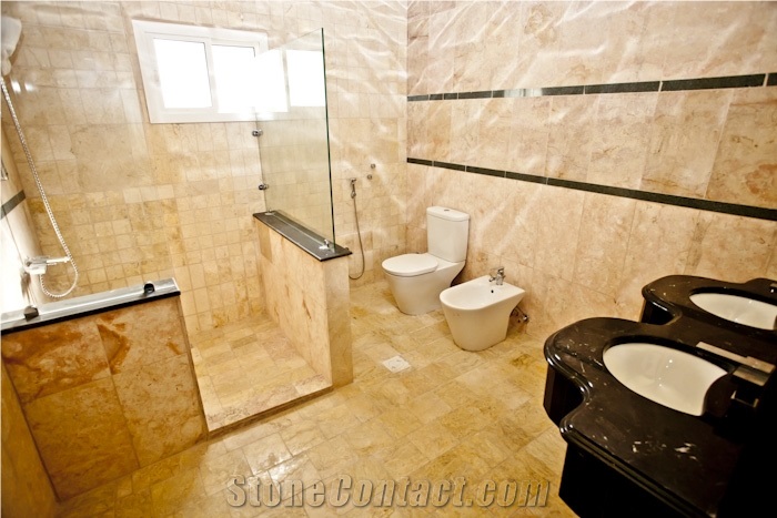 Nero Marquina Marble Bathroom Vanity Top