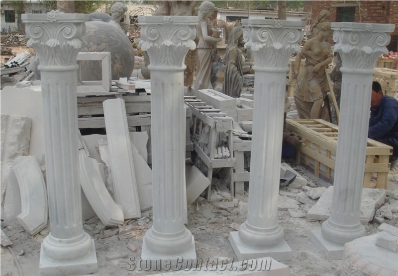 Granite Column with Defferent Carving