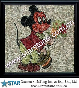Natural Decorative Stone Pebble Mosaic
