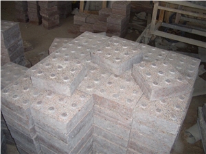 Natural Stone Paver, Red Granite Paving Stone