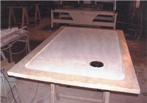 Shower Panel Beige Granite Shower Tray