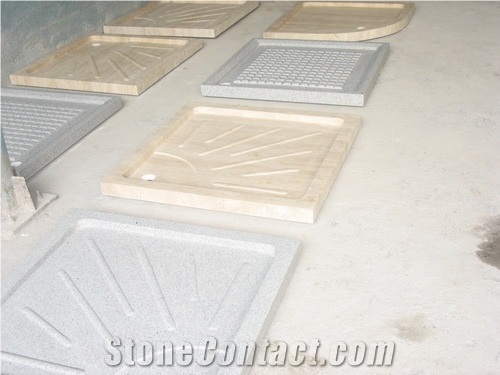 Shower Panel Beige Granite Shower Tray