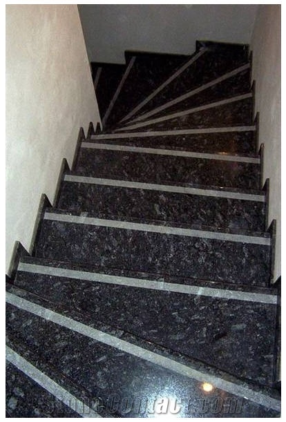 Azul Noche Granite Stairs