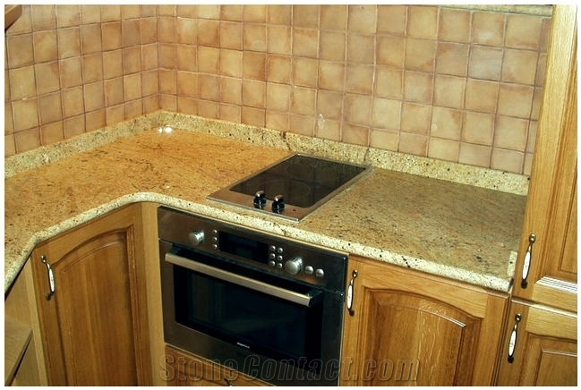 Madura Gold Granite Kitchen Countertop
