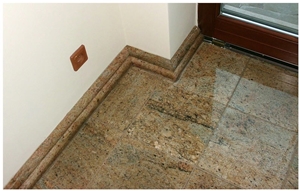 Sivakasi Gold Granite and Ivory Cream Granite Floor Tiles, India Yellow Granite