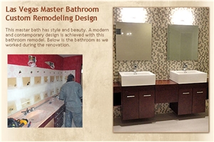 Las Vegas Master Bathroom Custom Remodeling Design