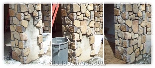 Real Stone Veneer Piers, Natural Stone Wall Cladding