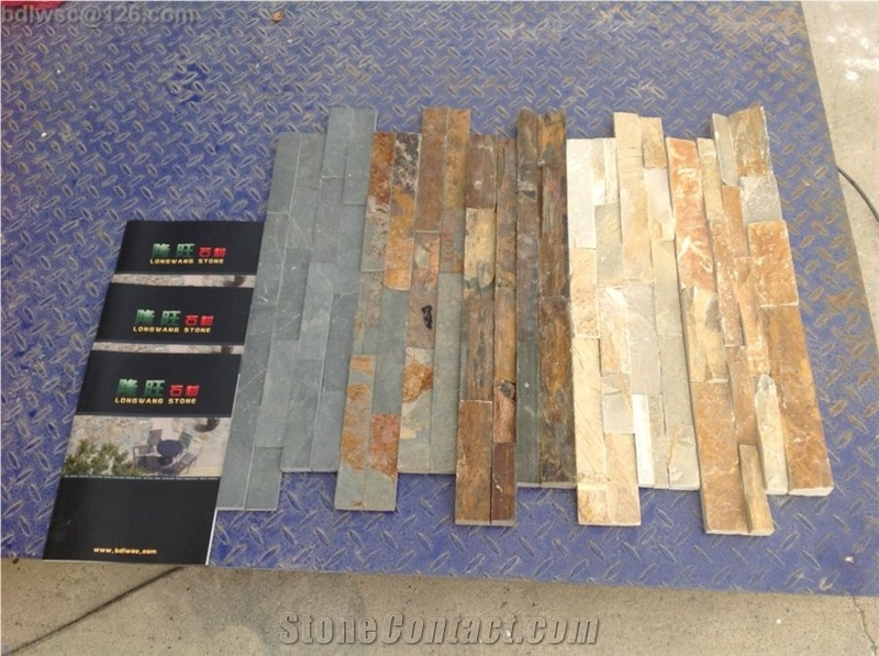 Slate Stone Wall Panel,Rust Slate Wall Cladding