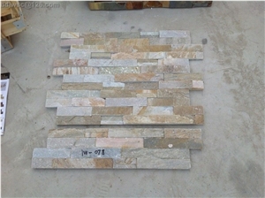 Stone Panel,Ledger Stone,Stone Cladding,Stack Stone, Lw-078 Yellow Quartzite Building & Walling