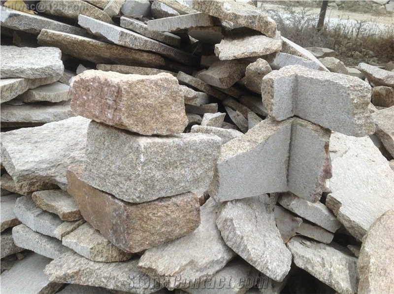 Yellow Granite Loose Sone, Lw-014 Yellow Granite Building & Walling ...