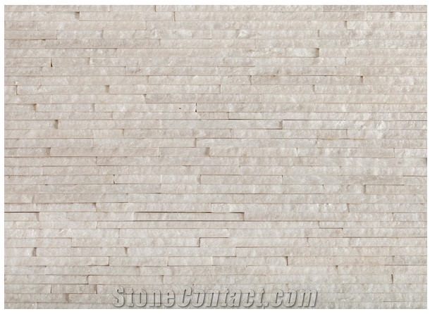 Crystal White Quartzite Slim Line Wall Panel