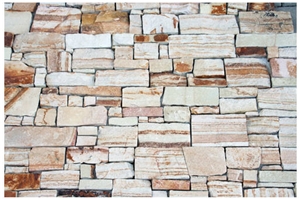 Mediterranean White Sandstone Cultured Wall Panel