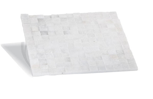 Natural Cubic White Marble 3d Wall Mosaic Panels