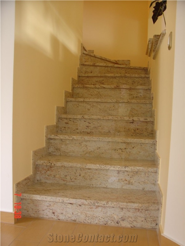 Ivory Pink Granite Stairs