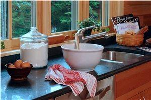 Granite Kitchen Counter Baking Area, Honed Granite Breakfast Bar Top