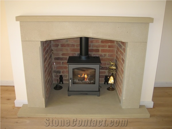 Bath Stone Limestone Design Fireplace
