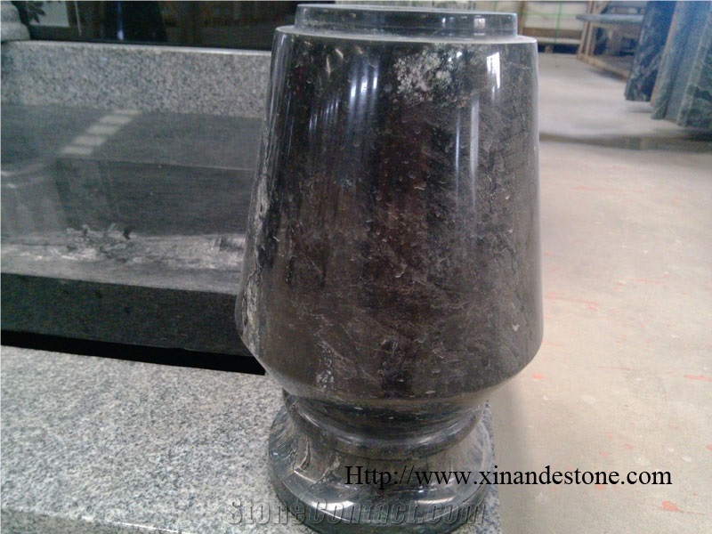 Green Jadeite Granite Monumental Vase
