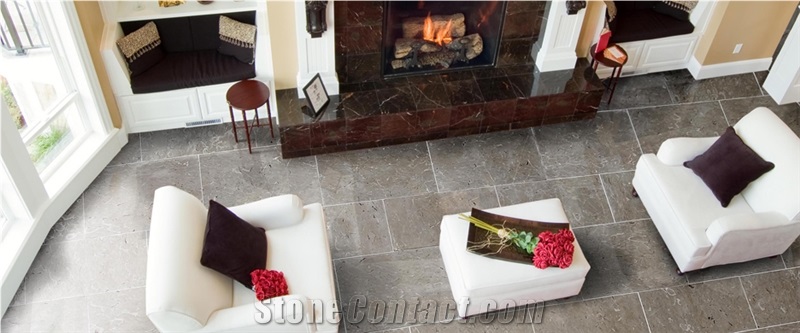 Platinium Grey Marble Floor Tiles