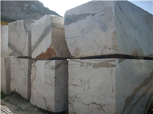 Breccia Marina Dark Marble Blocks, Italy Beige Marble