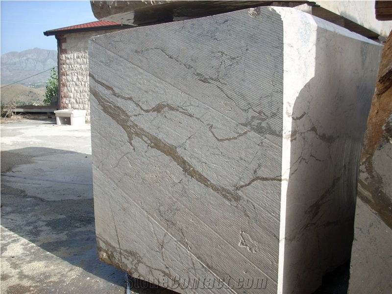 Breccia Marina Dark Marble Blocks, Italy Beige Marble