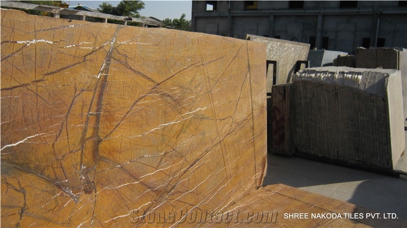 Rainforest Gold Marble Slabs, India Yellow Marble