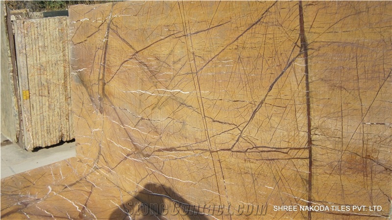 Rainforest Gold Marble Slabs, India Yellow Marble