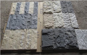 White Wall Panel, Split Face Exposed Wall Stone Veneer