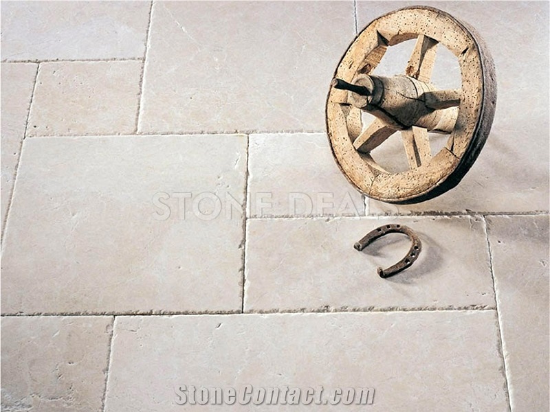 Argento Marble Tumbled French Pattern Floor Tiles