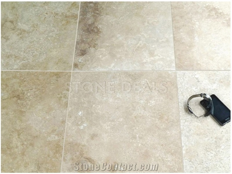 Classic Travertine - Honed, Filled Slabs and Tiles, Turkey Beige Travertine